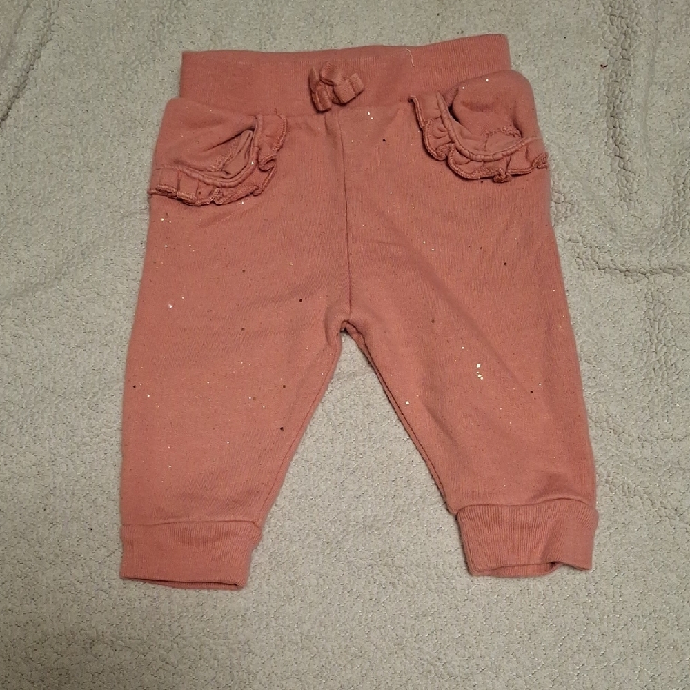 Garanimals Soft Mauve Amd Gold Gillter Baby Pants